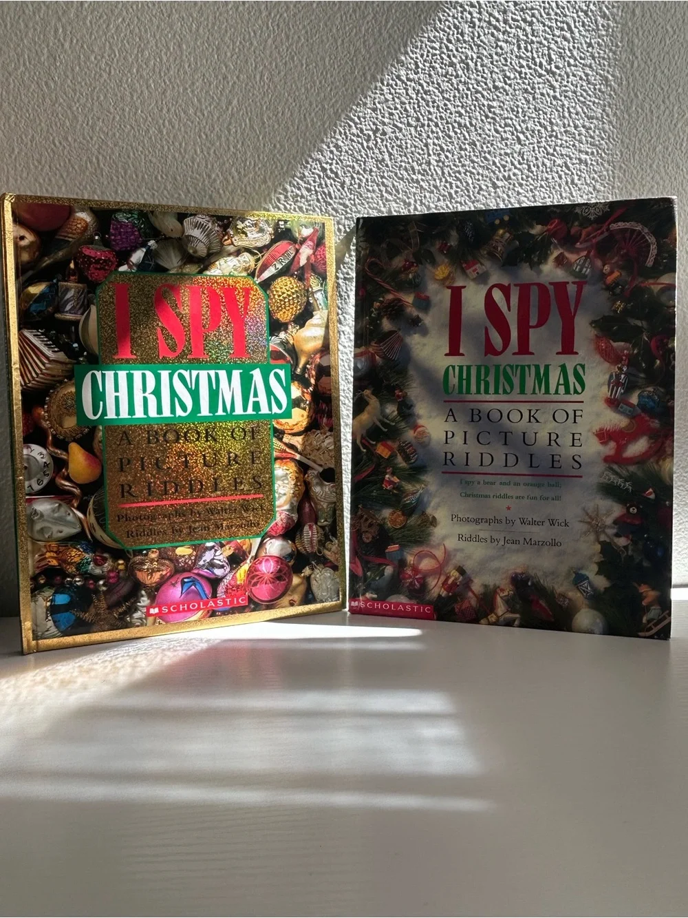 Scholastic I SPY Christmas Book - Red, Green & Gold Cover